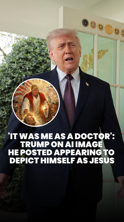 'It was me as a doctor': Trump on AI image he posted appearing to depict himself as Jesus