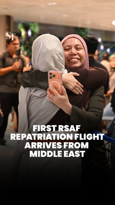 Singaporeans arrive home on first RSAF repatriation flight from Middle East