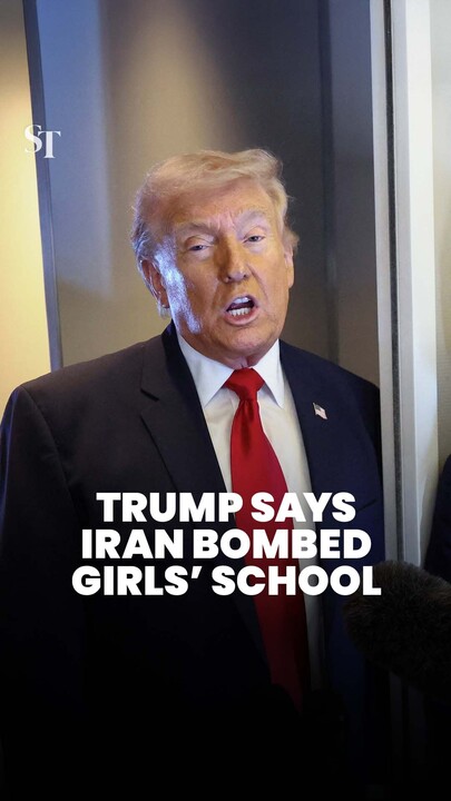 Trump says Iran behind elementary girls’ school bombing, rejects idea of settling war with Iran