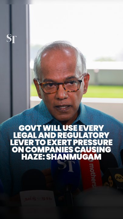 Govt will use every lever available on companies causing haze: Shanmugam