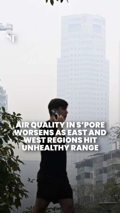 Haze situation in Singapore worsens as east and west regions reach unhealthy PSI levels