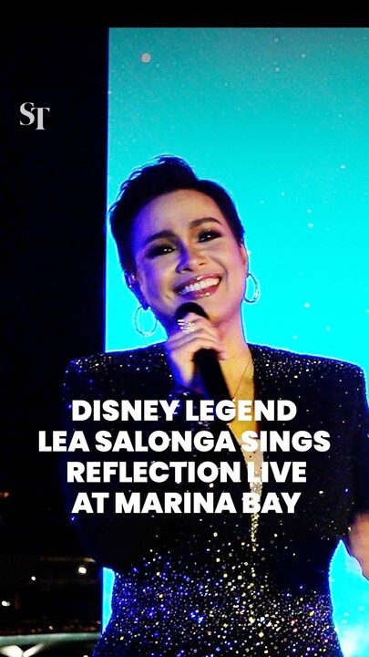 Disney Legend Lea Salonga sings Reflection live at Marina Bay