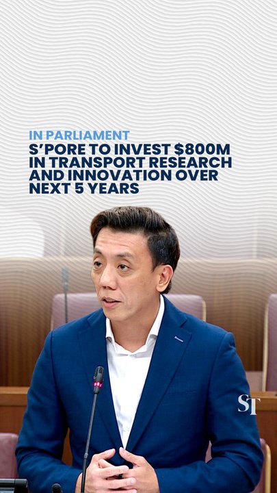 Ministry of Transport to get R&D funding of $800 million, double the funding over the past 5 years