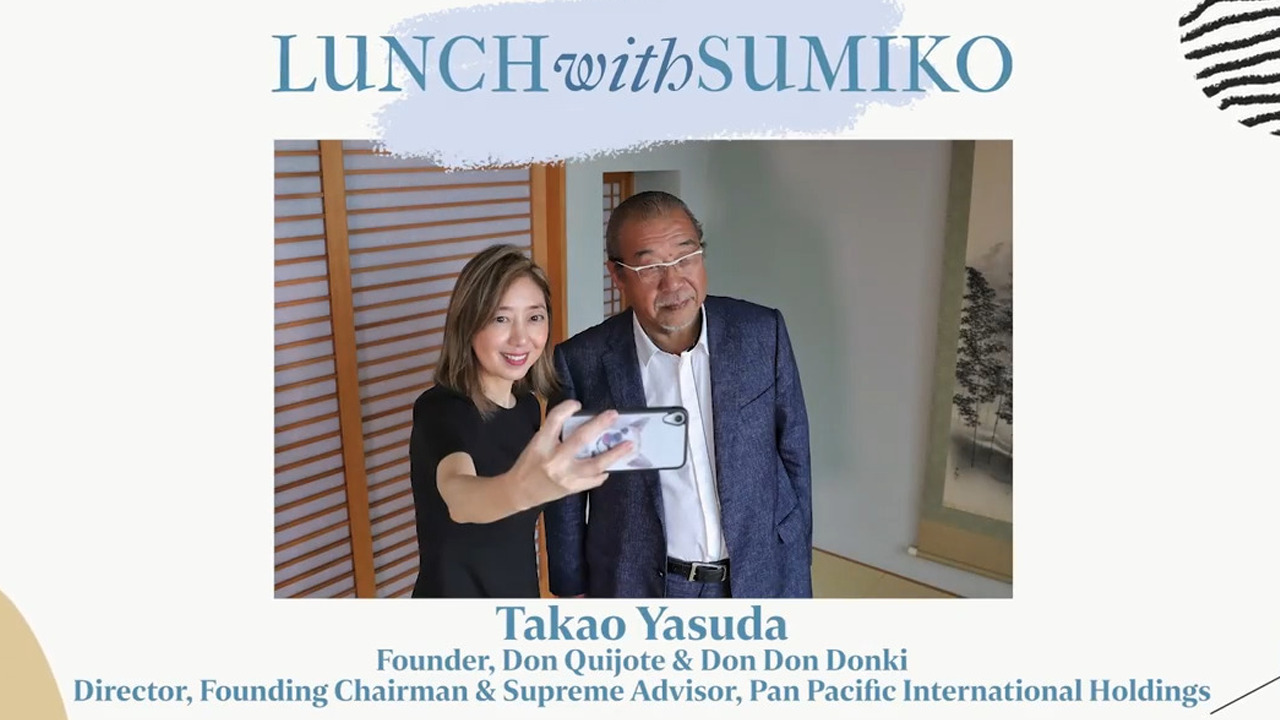 Lunch with Sumiko: Founder of Don Don Donki, Takao Yasuda video