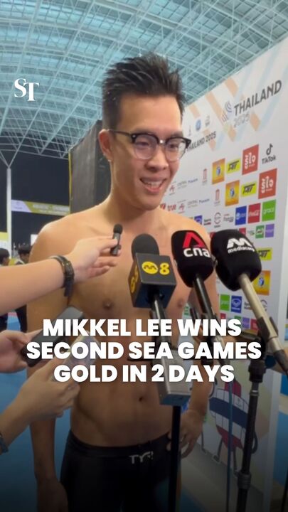 SEA Games 2025: Singapore swimmer Mikkel Lee wins second gold in 50m freestyle