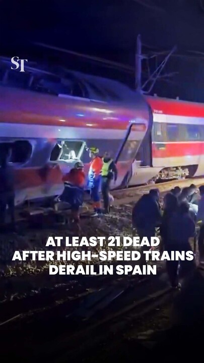 2 high-speed trains derail in Spain, killing at least 21