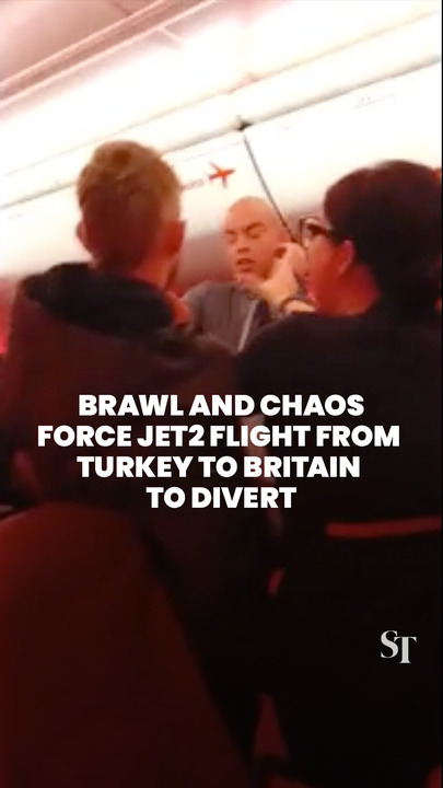 Brawl and chaos force Jet2 flight from Turkey to Britain to divert