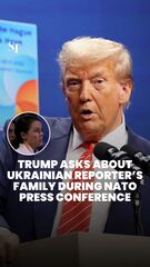 Isso é difícil: Trump pergunta sobre a família do repórter da Ucrânia durante a conferência de imprensa da OTAN