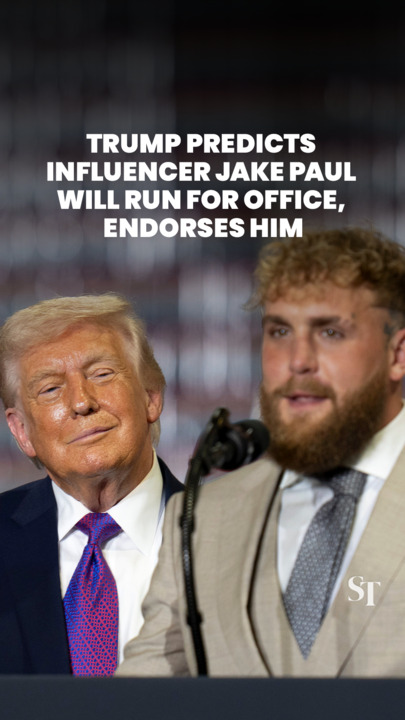 Trump predicts influencer Jake Paul will run for office, endorses him