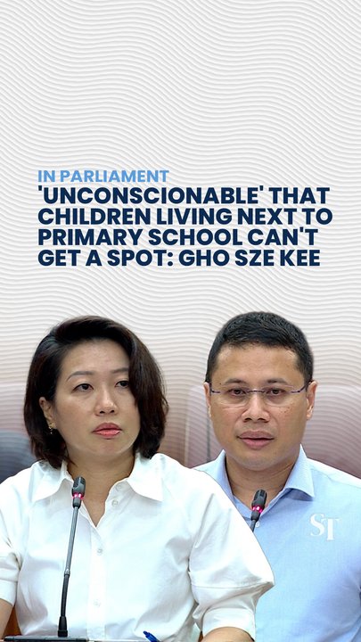 Gho Sze Kee says ‘unconscionable’ that P1 children living next to school are forced to travel to another school, Desmond Lee responds