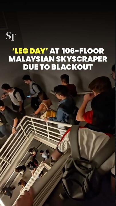 Leg day workout’: Workers in 106-floor Malaysian skyscraper clamber down stairs after power outage