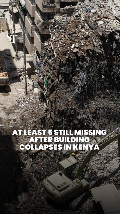 At least 5 people missing after 12-storey building collapses in Nairobi, Kenya