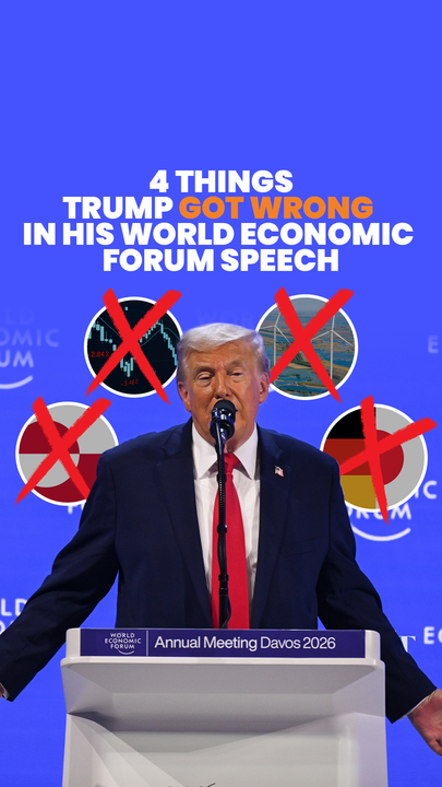 4 things Trump got wrong in his World Economic Forum speech