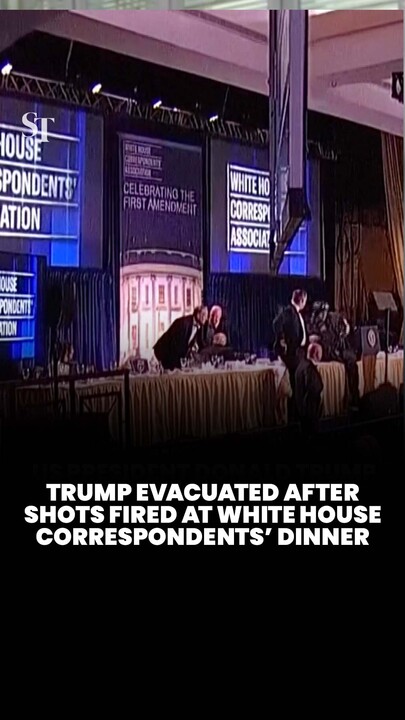 Trump rushed out of White House press dinner after gun shots