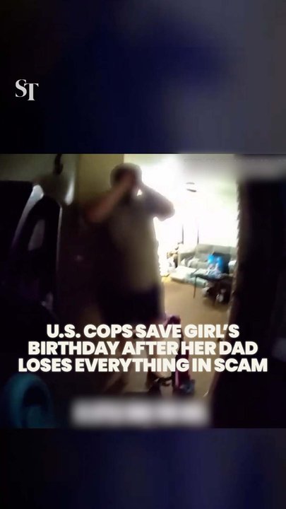 US cops step in after scam leaves a father penniless before his daughter’s birthday