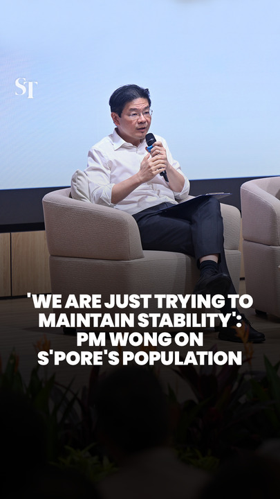 'We are just trying to maintain stability': PM Wong on Singapore's population