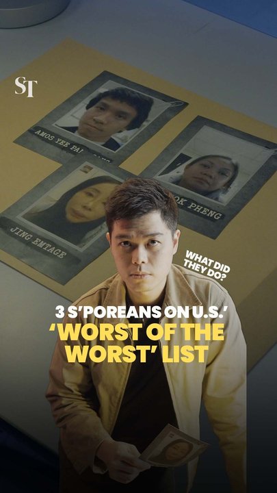 3 Singaporeans on a US ‘worst of the worst’ list – what did they do?