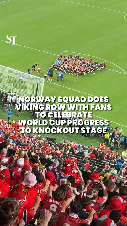 Norway fans celebrate reaching World Cup knockout stages for first time since 1998