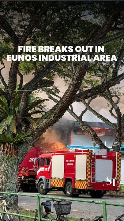 Fire breaks out in Eunos industrial area