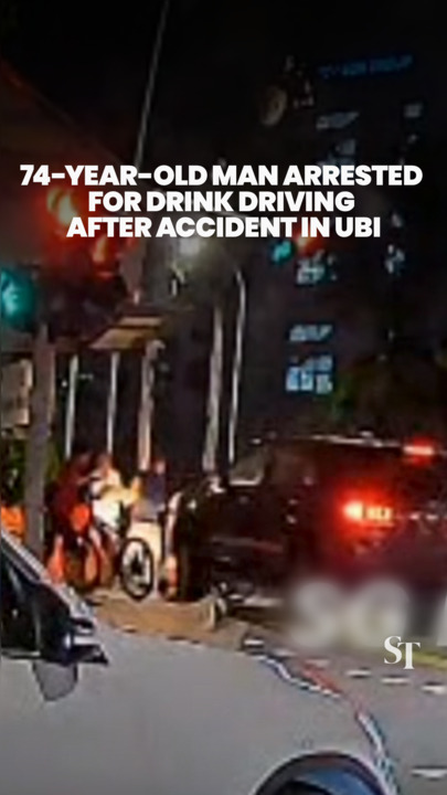 74-year-old man arrested for drink driving after accident in Ubi