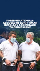 Estrangeiros acusados de Bukit Timah House Break-in trazido de volta à cena do crime