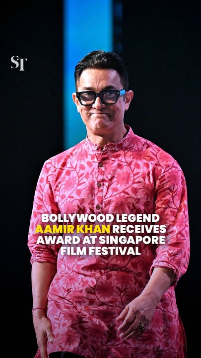 Bollywood icon Aamir Khan receives SGIFF Screen Icon Award in Singapore