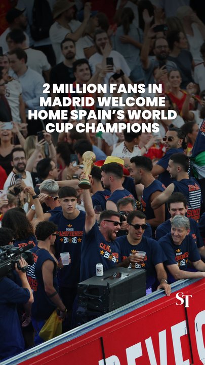 World Cup champions Spain given heroes’ welcome by 2 million fans in Madrid