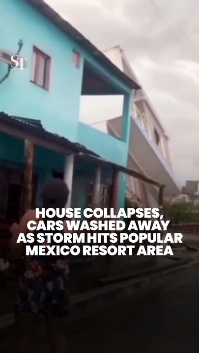 Cars swept away as torrential rain batters popular Mexico tourist destination