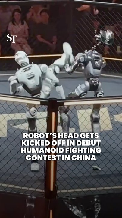Humanoid robot combat sports league launches in Shenzhen, China