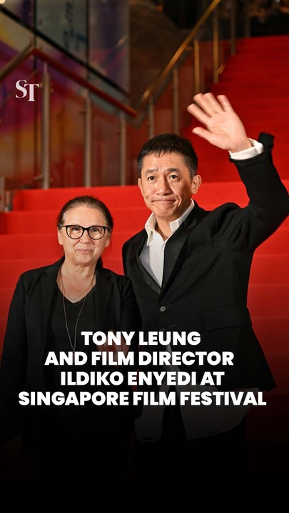 Hong Kong actor Tony Leung and Hungarian film director Ildiko Enyedi at SGIFF