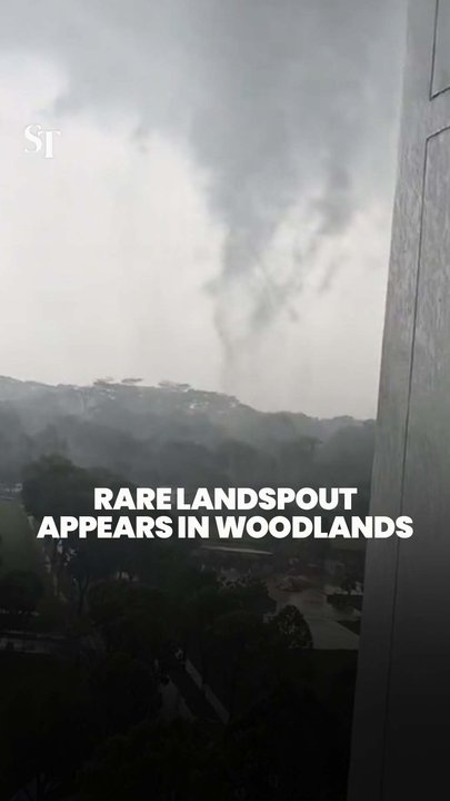 Rare landspout appears in northern S’pore