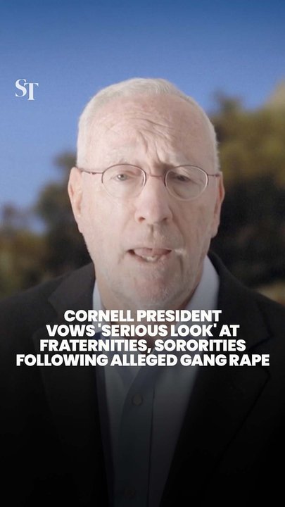 Cornell president vows 'serious look' at fraternities, sororities following alleged gang rape