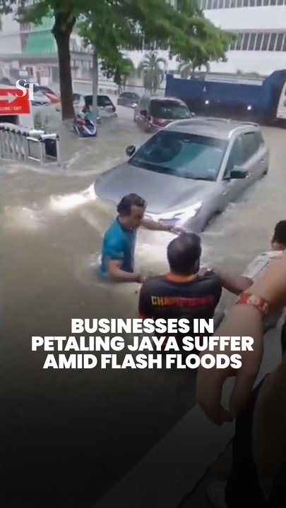 Flash floods hit Petaling Jaya, Malaysia