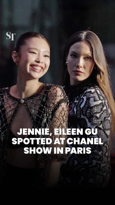 Jennie, Eileen Gu spotted at Chanel show in Paris