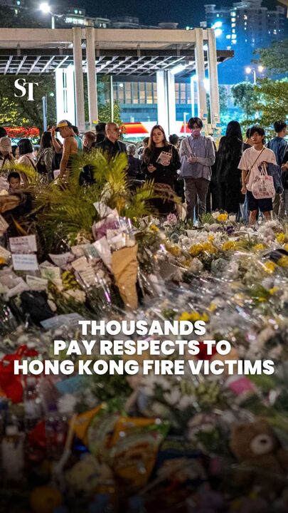 Hong Kong fire: Thousands pay respects to victims during 3-day mourning period