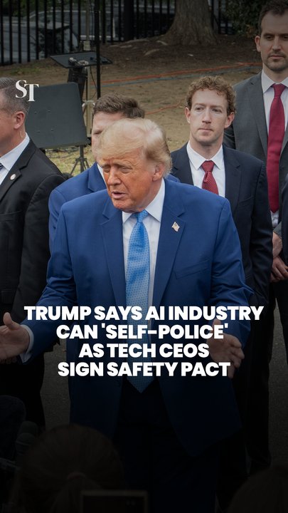 Trump, Big Tech CEOs agree AI will be used for good with signing of voluntary safety pact