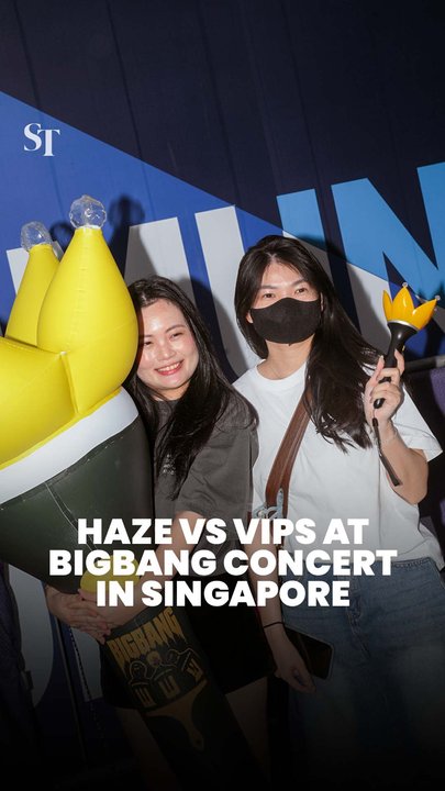 Haze vs VIPs at BigBang concert in Singapore