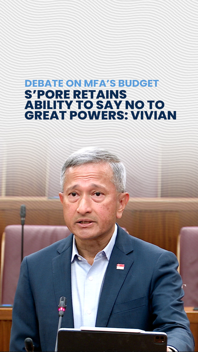 S’pore has ability to say no to great powers: Vivian