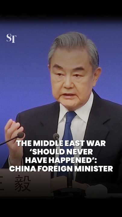 The Middle East war ‘should never have happened’: China foreign minister