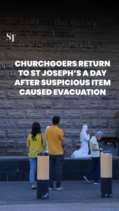 Churchgoers return to St Joseph’s a day after suspicious item caused evacuation