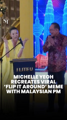 Michelle Yeoh recreates viral ‘flip it around’ meme with Malaysian Prime Minister