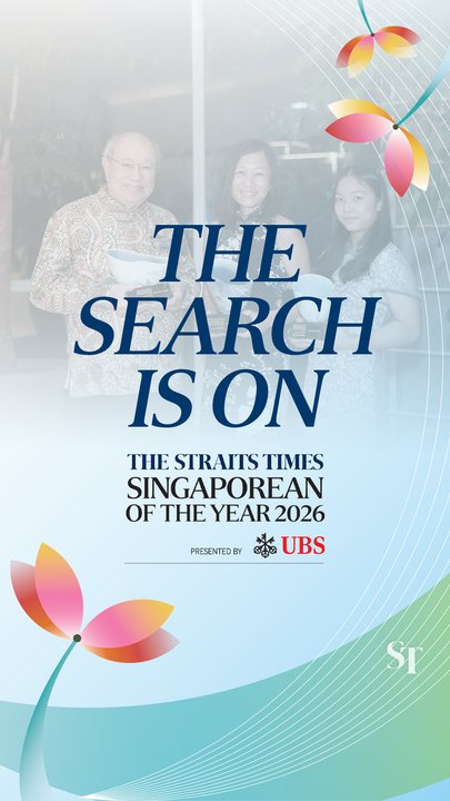 The search is on for The Straits Times Singaporean Of The Year 2026