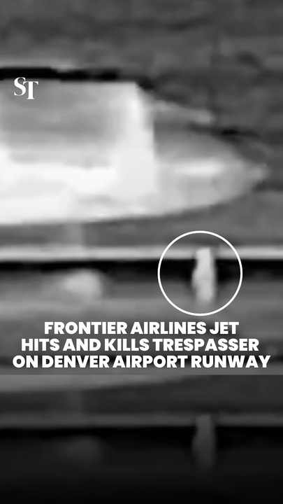 Frontier Airlines jet hits and kills trespasser on Denver airport runway during take-off