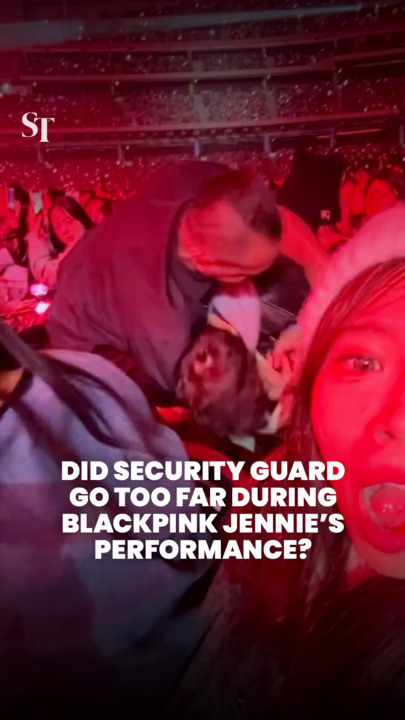 Did security guard go too far during Blackpink Jennie performance?