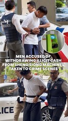 2 homens acusados de retirar dinheiro ilícito de Sheng Siong $ TMS trazido para a cena do crime
