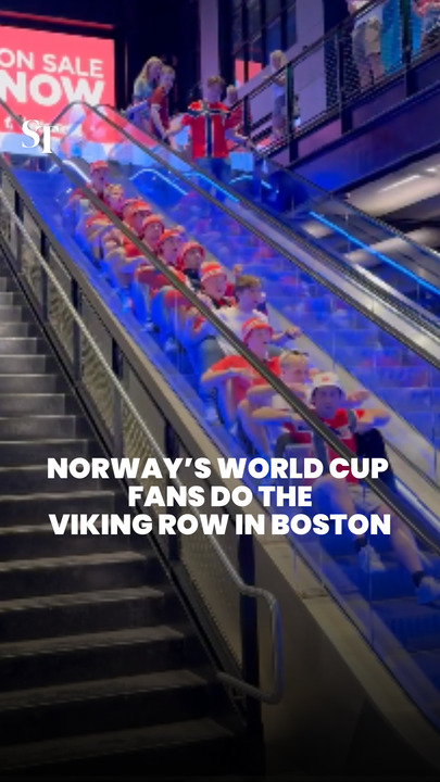 Norway football fans take the Viking row to Boston for the World Cup
