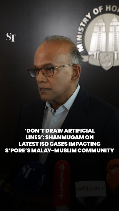 ‘Don’t draw artificial lines’: Shanmugam on latest ISD cases impacting S’pore Malay-Muslim community