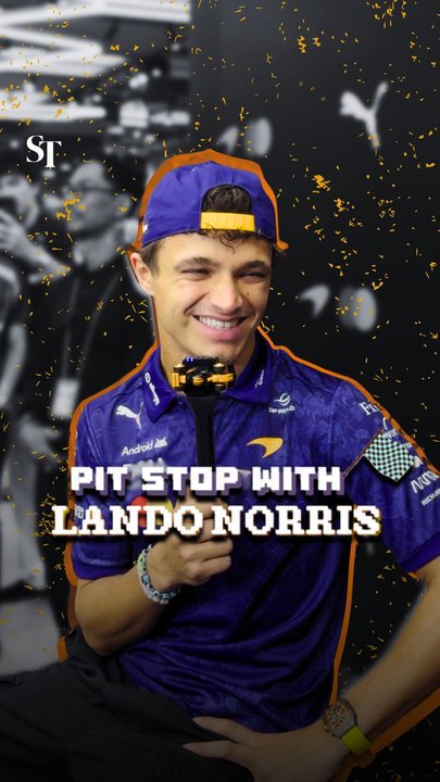 Pit stop with McLaren’s Lando Norris | F1 Singapore 2026