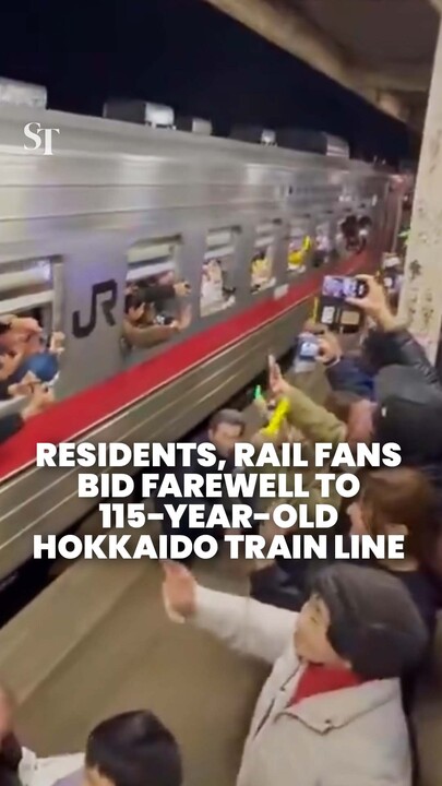An emotional farewell as 115-year-old Hokkaido train line ends service