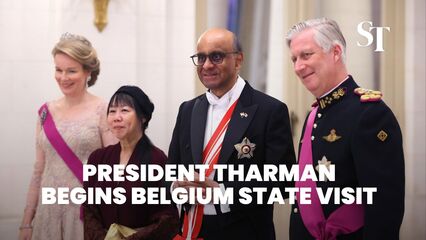 Presidente Tharman começa a visita de estado à Bélgica